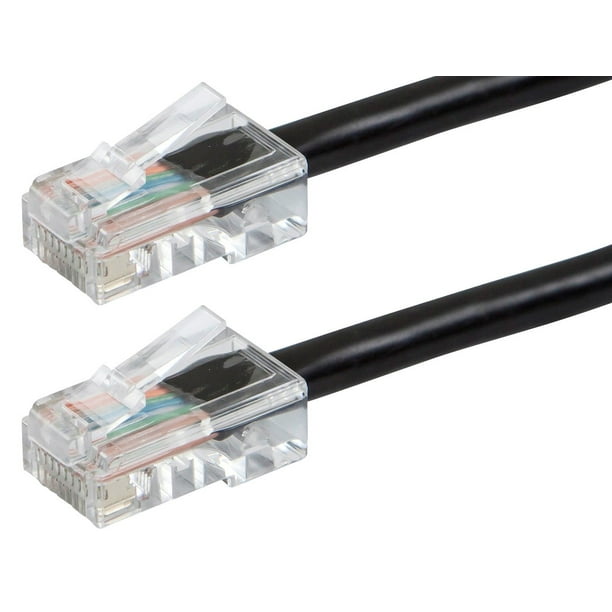 Monoprice Cat5e Patch Cable 25 Feet Black, RJ45, Stranded