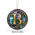thumbnail image 3 of Personalized Christmas Tree Ornament Custom Initial - Letter Name Monogram Hanging Decoration, Gift Souvenir, 3 of 4