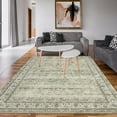 thumbnail image 7 of Washable Area Rugs 8x10 for Living Room, VintageFloor Carpet with Non-Slip Backing, Low Pile, for Home Office(Tan), 7 of 7