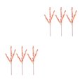 thumbnail image 1 of ZheElen 3pcs/set Wide Artificial Plant Versatile Décor Choice For Any Setting orange pink 2Set, 1 of 6