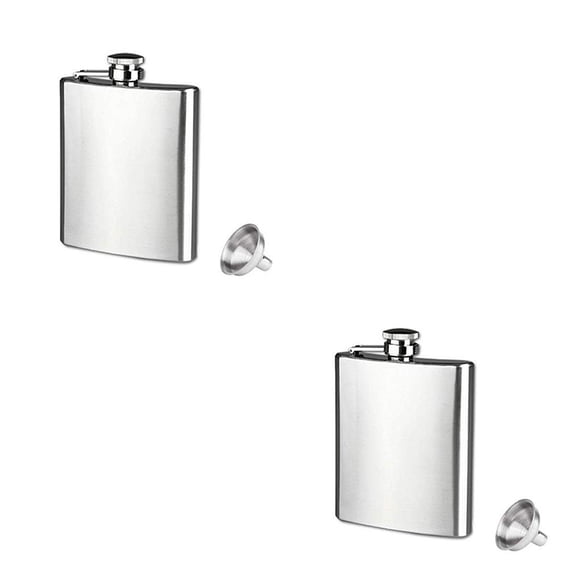 Billuyoard 2019, petaca de confianza, 1 unidad, petaca de acero inoxidable, licor, whisky, tapa de Alcohol, embudo, botella para beber Type4 NO4