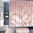 thumbnail image 3 of 4 PCS Purple Shower Curtain Sets,Abstract Purple Bathroom Set with Shower Curtain and Rugs and Accessories,Relax Soak Unwind Breathe Relaxing Quotes Shower Curtain Bathroom Decor with 12 Hooks,72 X 72, 3 of 8