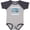 Baseball Heather and Navy, variant on Future Snow Plow Truck Driver Boys or Girls Baby Bodysuit