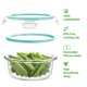 thumbnail image 3 of Contenedores de vidrio para almacenamiento de alimentos HOMBERKING, 12 juegos, azules, 3 of 7