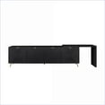thumbnail image 6 of TV Furniture, Modern 70-90” Extendable Entertainment Center with Storage, Black | Real Wood Veneered MDF | Fits 90” TVs, 6 of 10