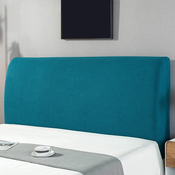 YiJuHui Stretch Headboard Cover Full Wrap Protection, Elastic Dustproof Headboard Protector with Soft Padded Quilted Fabric, Modern Solid Bed Headboard Slipcover for Master Bedroom
