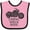 Pink and Black, variant on Inktastic Crawl Walk Ride Motorcycle Boys or Girls Baby Bib