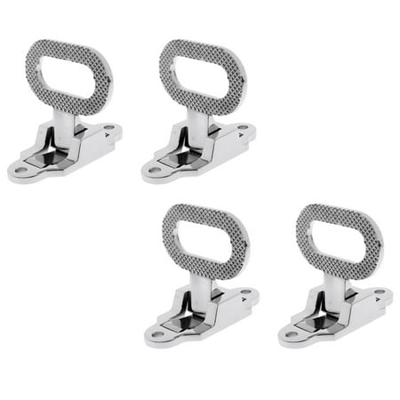 

4pcs 108X81mm Diamond Non- 316 Stainless Steel Folding Mast Step Marine Boat Yacht Car RV Transom Step Fold Out Step