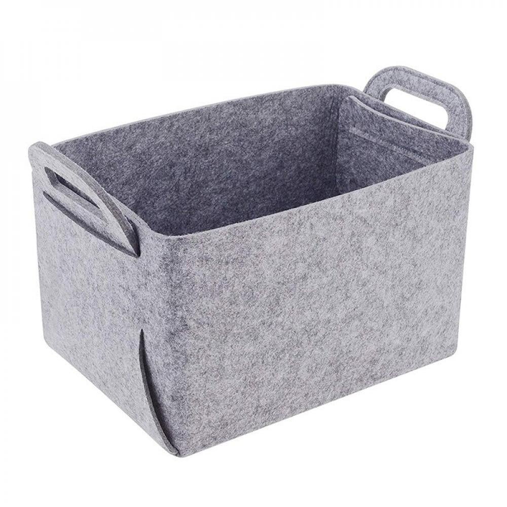 Container Foldable Box Felt Storage Basket Sundries Container Clothes Organizer