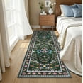 thumbnail image 2 of Ileading 2x6 Runner Rug for Hallway, Washable Kitchen Runner Rug with Non Slip Backing, Low Pile Soft Boho Floral Runner for Kitchen, Hallway, Entryway, Laundry, Bedroom, 2 of 8