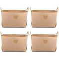 thumbnail image 2 of MesaSe 4Pcs Storage Basket Soft Felt Closet Storage Bins Cute Bear Storage Organizer Box for Desktop Wardrobe Table, 2 of 3