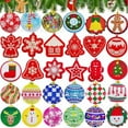 thumbnail image 1 of Yuarrent 30 unids/set fácil de colgar pintura de diamantes colgante de árbol de Navidad pintura de diamantes Navidad Kits de decoración para fiestas, 1 of 6