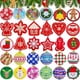thumbnail image 1 of Yuarrent 30 unids/set fácil de colgar pintura de diamantes colgante de árbol de Navidad pintura de diamantes Navidad Kits de decoración para fiestas, 1 of 6
