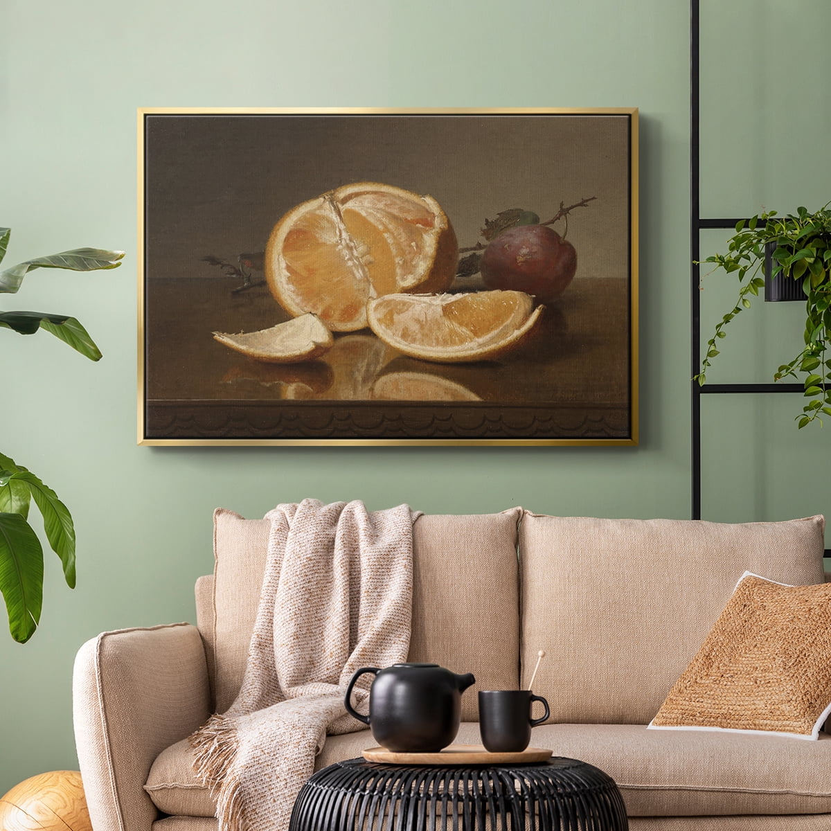 Vintage Botanical Print-LXXVII By Wexford Home Framed in Gold Wood Gallery Wrapped Canvas 17 in. x 25 in.
