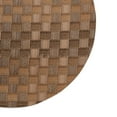 thumbnail image 2 of Leather Brown Basketweave Round Woven Vinyl Placemat 15x15 (Set of 4), 2 of 8