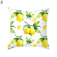 thumbnail image 2 of Neinkie Summer Lemon Pillow Covers Buffalo Check Summer Outdoor Decorations Farmhouse Throw Pillowcase Linen Cushion Case Home Decor for Spring Summer-18x18 Inches, 2 of 2