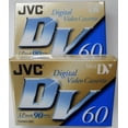 thumbnail image 1 of Minicasete de vídeo digital JVC Mini DV60 de 90 minutos, paquete de 2, 1 of 3