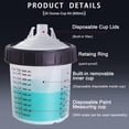 thumbnail image 4 of Kit de vasos mezcladores de pintura desechables ROIKETU HVLP, 600 ml, 4 of 7
