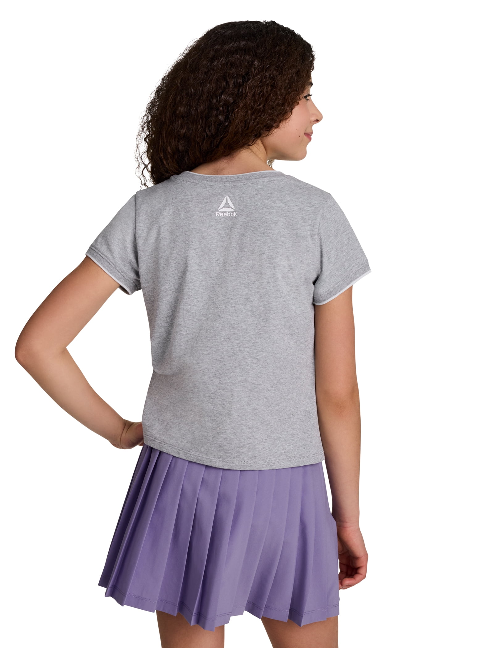 Reebok Girl’s Performance Short Sleeve Pivot T-Shirt, Sizes 4-18