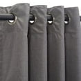 thumbnail image 7 of Sunbrella Canvas Charcoal Outdoor Curtain with Nickel Grommets 50 in. x 96 in., 7 of 7