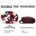 thumbnail image 5 of CARSTENS, INC. Ultra Premium Super Soft Plush Sherpa Fleece Oversized Throw Blanket 54" x 68", Americana, 5 of 7