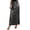 A-Gray543, variant on Wxolcjlv Womens Satin Maxi Skirt Elastic Waist Lace Panel Hem Skirts