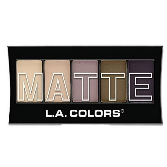 L.A. Colors 5 Color Matte Eyeshadow, Natural Linen 0.08 oz