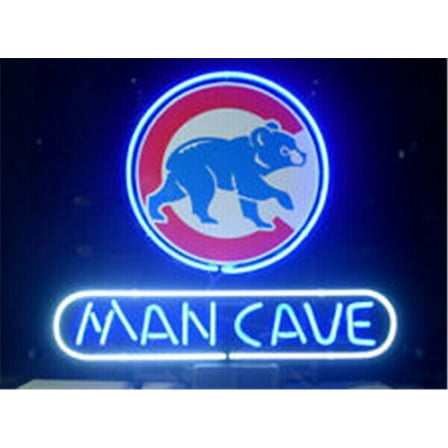 Queen Sense 20"x16" For Chicagos Sports Team Cubs Walking Bear Neon Sign Man Cave Handmade Neon Light 120MCCCWBB