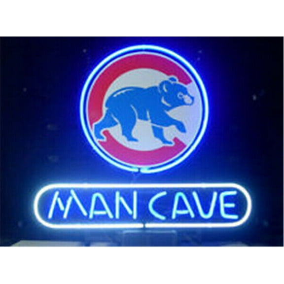 Queen Sense 20"x16" For Chicagos Sports Team Cubs Walking Bear Neon Sign Man Cave Handmade Neon Light 120MCCCWBB
