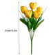 thumbnail image 4 of Bewildely Un ramo de tulipanes de flores artificiales de 6 cabezas, simulación de fiesta de boda, decoración para el hogar, oficina, decoración Flores artificiales 7 Bewildely HA7117-07B, 4 of 6