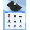 thumbnail image 4 of ELEGRP 3 Ports Dual Type A & Type C USB Charger Wall Outlet, 15 Amp Tamper-Resistant Outlet, with Wall Plate, Black(10 Pack), 4 of 7