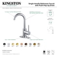 thumbnail image 4 of Kingston Brass LS8435DL Concord One-Handle Single-Hole Bathroom Faucet with Deck Plate and Push Pop-Up Drain, Oil Rubbed Bronze, 4 of 4