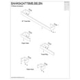 thumbnail image 3 of Kingston Brass BAHK6424778BB Lasdun 5-Piece 18" Towel Bar Bathroom Accessory Set, Brushed Brass, 3 of 4