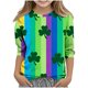 thumbnail image 2 of Blusas y camisas de manga larga y cuello redondo para niños y niñas, estilo casual, original, con estampado de manga 3/4 y cuello redondo, ideal para niñas de 3 a 14 años., 2 of 6