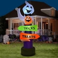 thumbnail image 1 of Halloween Inflatable Ghost Outdoor Decoration, Spooky Halloween Pumpkin Themed Party White Inflatable Ghost Trick or Treat Sign, 1 of 5