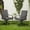 Gray, variant on Patio Swivel Chairs Set of 2, Heavy Duty Outdoor Dining Chairs with Full Rattan Backrest, All-Weather Swivel Rocker Chair for Lawn, Porch or Garden, Red/Beige/Gray/Blue