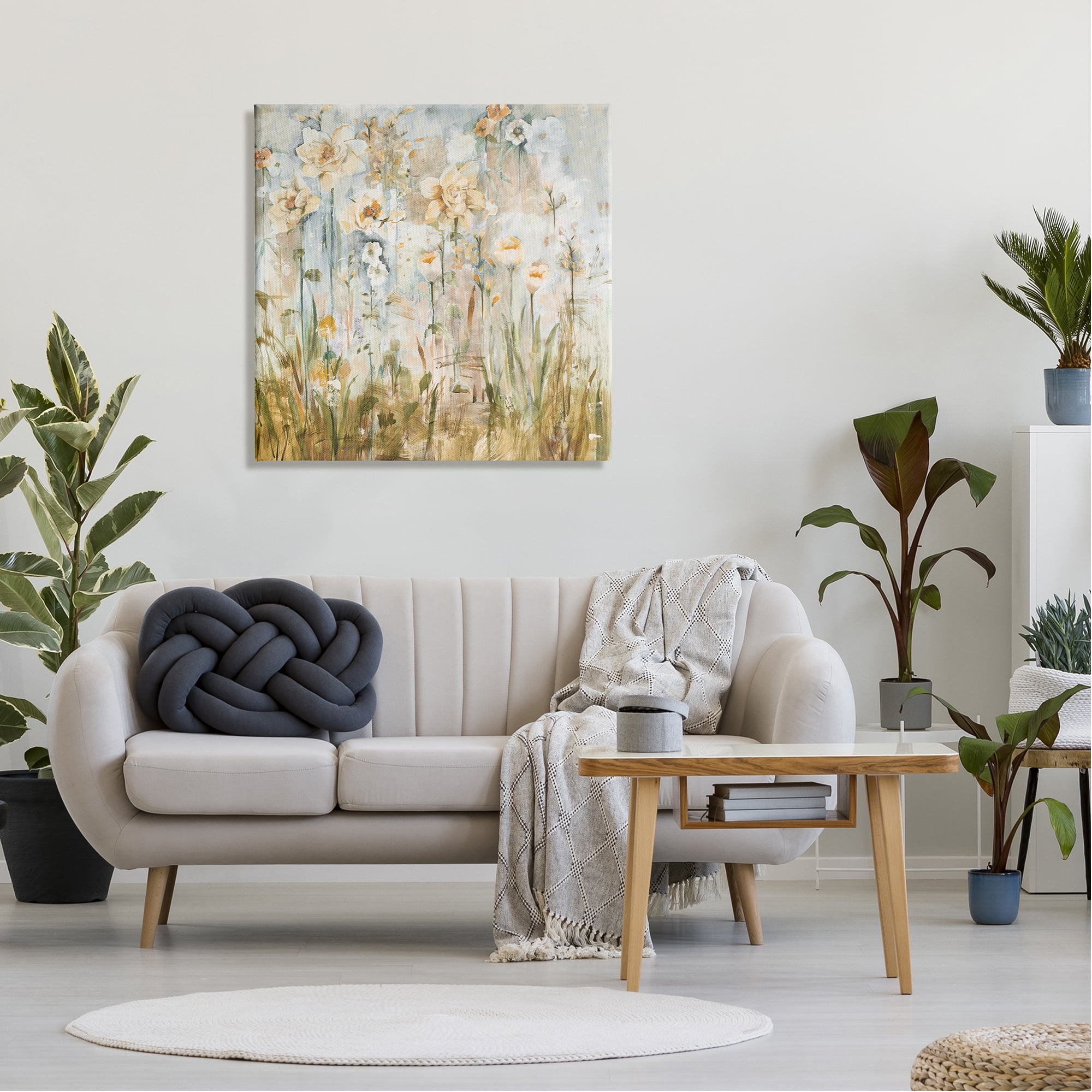 Stupell Industries Varied Blooming Flowers Among Grasses Boho Painting Painting Gallery Wrapped Canvas Print Wall Art, Design by Jill Martin