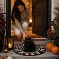 thumbnail image 5 of Halloween 3D Rugs Optical Illusion, All-Weather Black Cat 3D Optical Illusion Rugs, Front Door Mat for Indoor, Outdoor, Entrance, Patio & Porch, Halloween Illusions Rug for Home, 5 of 7