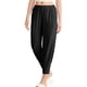 thumbnail image 3 of Pantalones de Yoga Largos para Mujer, Ajustados, Informales, Cómodos, para Gimnasio, Senderismo, Cintura Elástica, Color Negro, Talla XL, 3 of 8