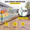 thumbnail image 3 of VEVOR Fire Pit Wind Guard 19 inch Clear Tempered Glass 8 mm, 19 lbs, 3 of 9