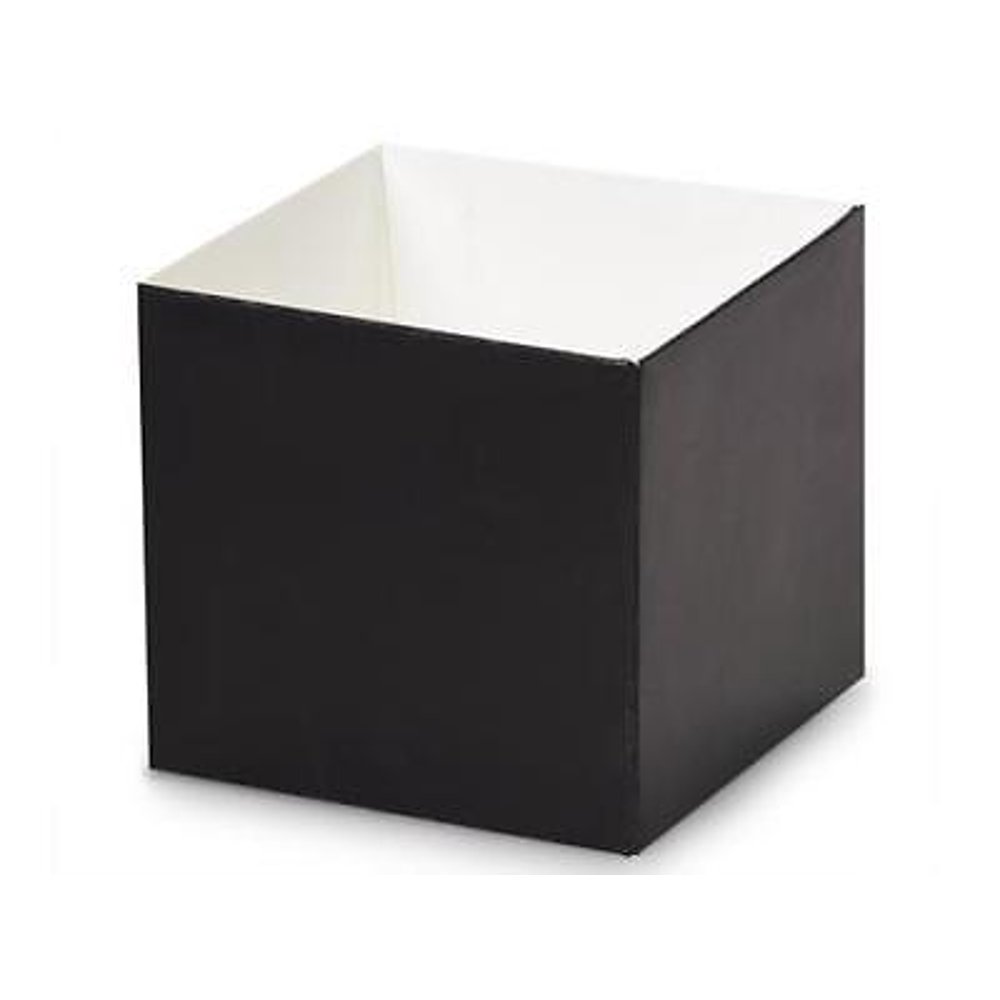1 Unit 4x4x3.5" Matte Black Box Bases Unit pack 25