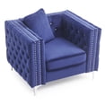 thumbnail image 3 of Paige Blue Accent Chair, 3 of 5