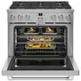 thumbnail image 3 of Cafe Cgy366p 36" Wide All-Gas Professional Range - Stainless Steel / Brushed Stainless, 3 of 4