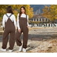 thumbnail image 6 of Lentta Womens Warm Winter Fleece Overalls Casual Loose Sherpa Jumpsuits Fuzzy Ski Pants with Pocket, 6 of 7