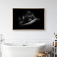thumbnail image 2 of IDEA4WALL Framed Canvas Art Wall Decor Silverback Gorilla Animals Wildlife Photography Realism Modern Closeup Dramatic Black and White for Dorm Home Office - 16"x24", 2 of 4