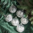thumbnail image 3 of Juego de 6 bolas de Navidad de plástico transparente para pintar, bolas de nieve blancas, decoración colgante para árbol de Navidad, regalo de Navidad para el hogar, 3 of 5