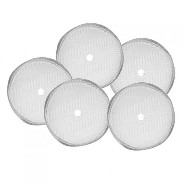 French Press Filter Screen, Silver 5Pcs 150 Mesh High Density Compact Size French Press Filter Mesh, For Office Home Villa Living Room