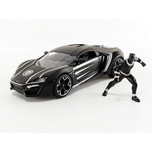 Lykan Hypersport & Black Panther Figur Avengers model 1:24 Jada Toys 99723 