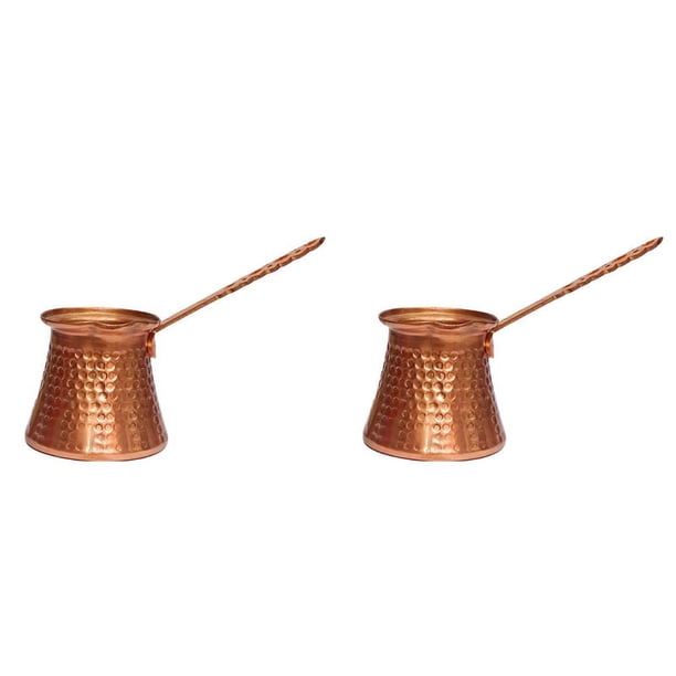 2X Café Manejar de Madera Turco Cafetera Turca 320Ml Café Turco Cafetera de Cobre Turco Cafetera Cezve