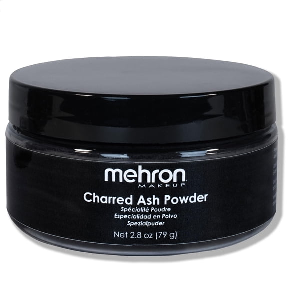 Maquillaje Mehron en polvo para efectos especiales, 80 ml, ceniza carbonizada